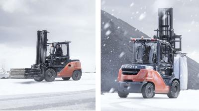 Inverno e carrelli elevatori